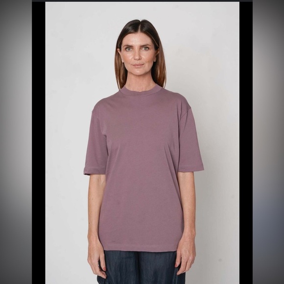 a new day Tops - A New Day Women's Elbow Sleeve Mock Turtleneck Ribbed T-Shirt purple color